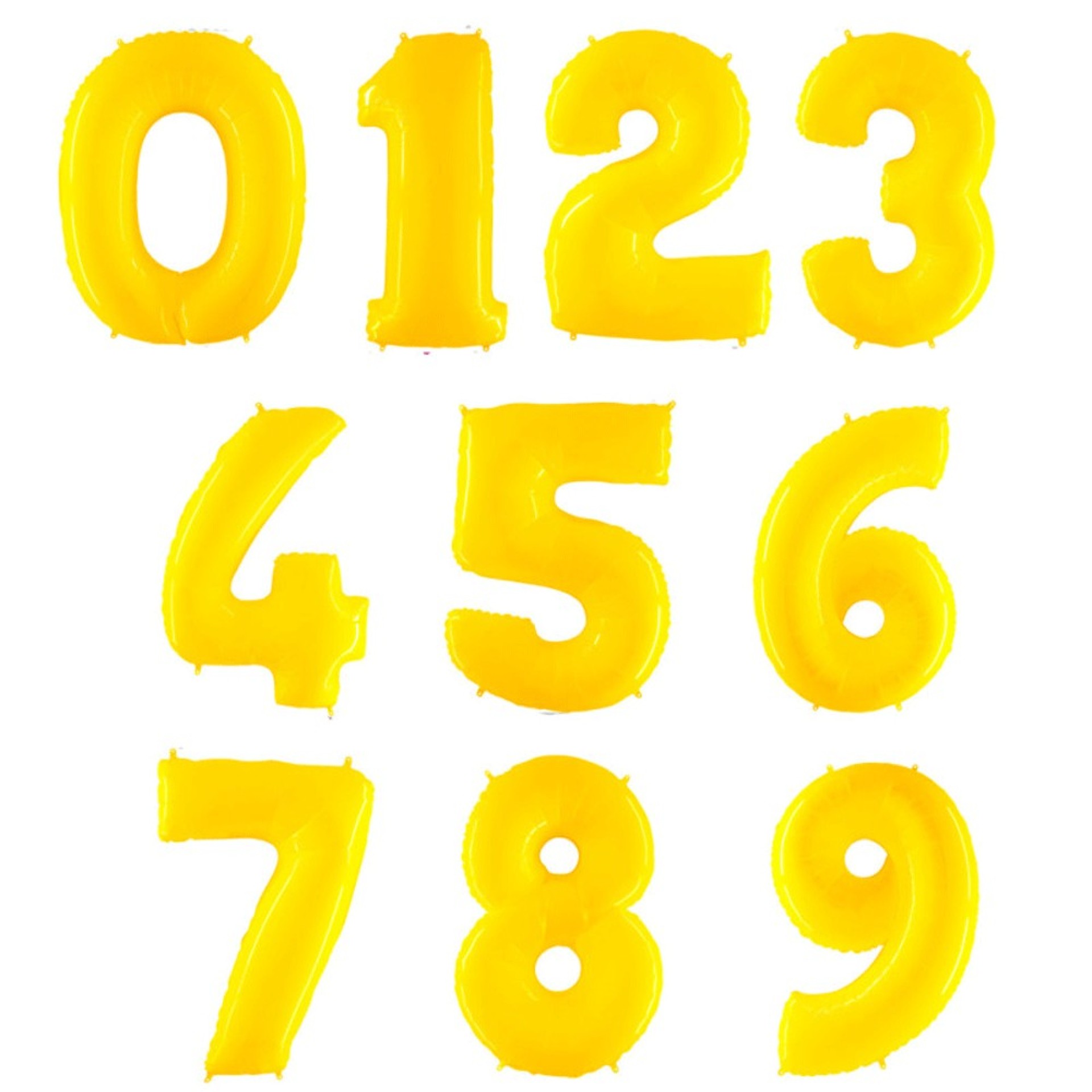 Balão Numero Amarelo Shiny
