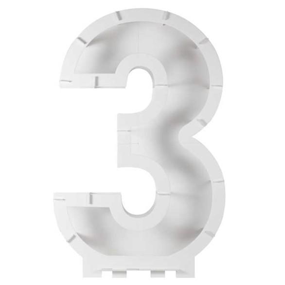 Moldura Numero 3 Para Balões