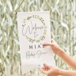 Bandeira Welcome Baby Personalizvel