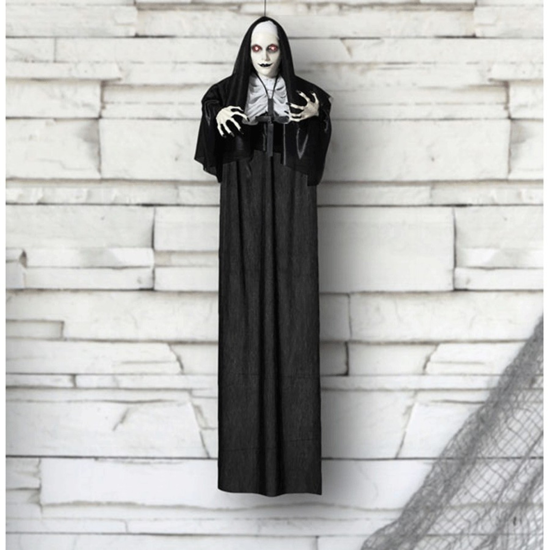 Freira Halloween Com Luz 120cm