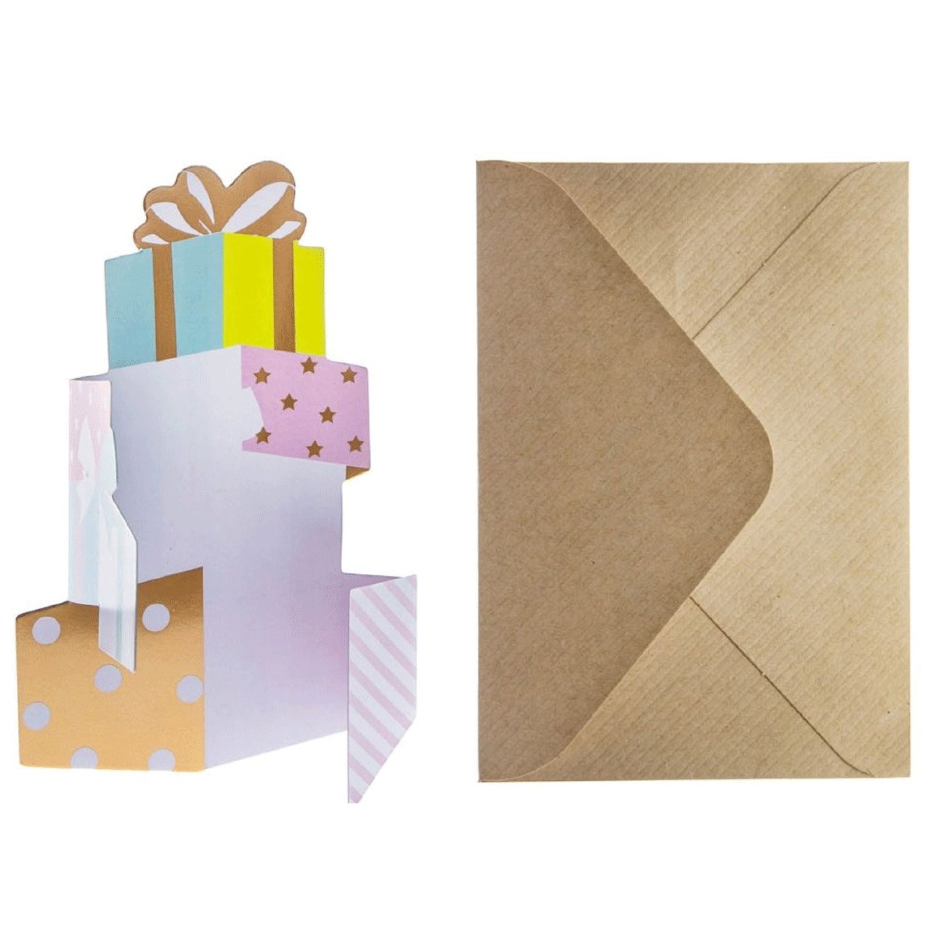 Cartão Aniversário Presentes