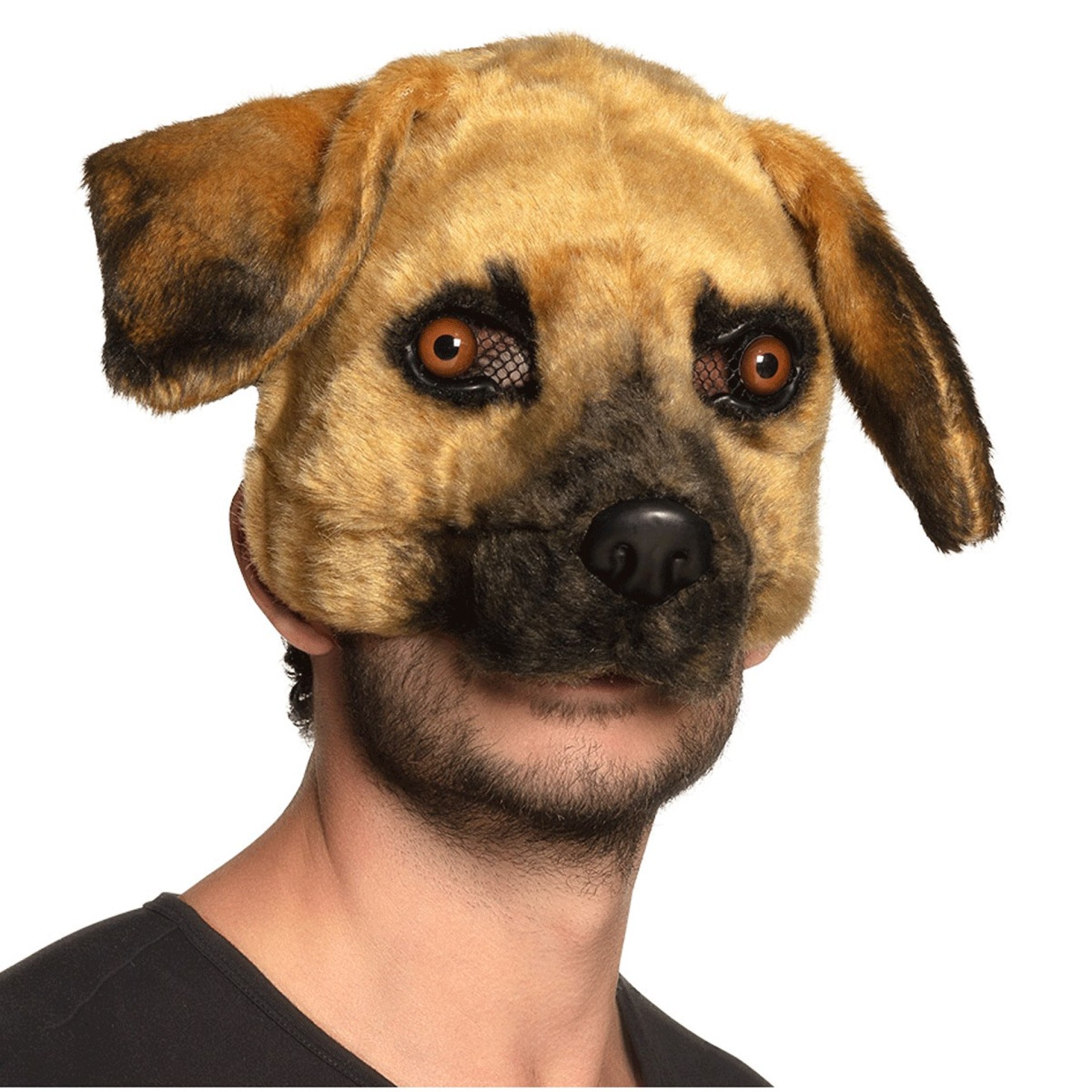 Máscara Cão Com Pelo