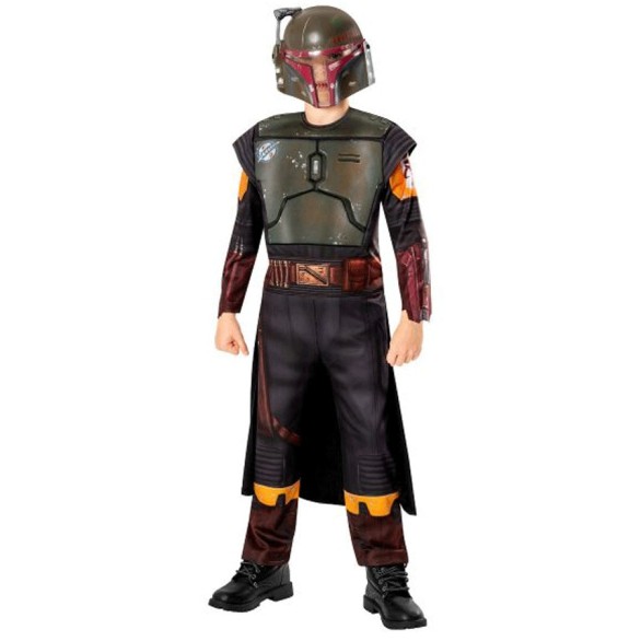 Fato Boba Fett Delux Oficial Menino