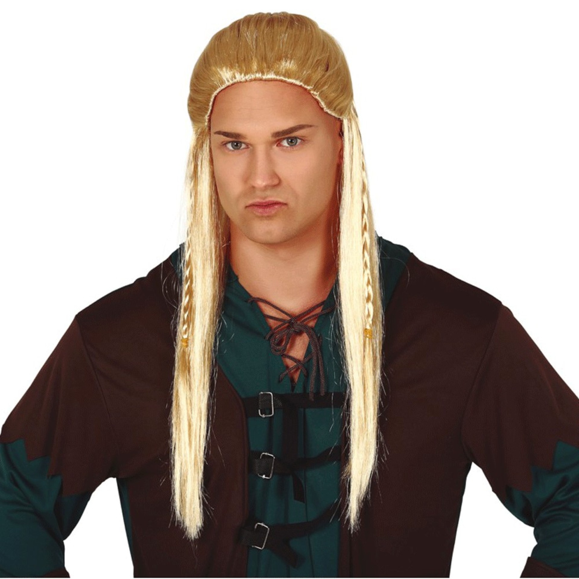 Peruca Medieval Elfo Guerreiro