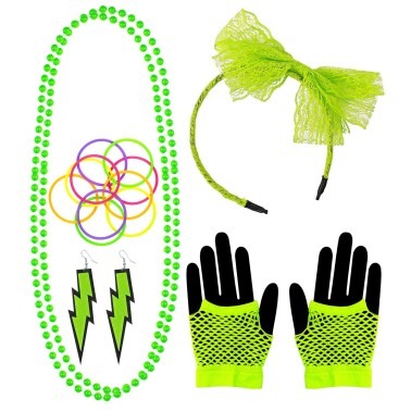 Kit Anos 80 Green Fluo Pop Kit Anos 80 Green Fluo Pop