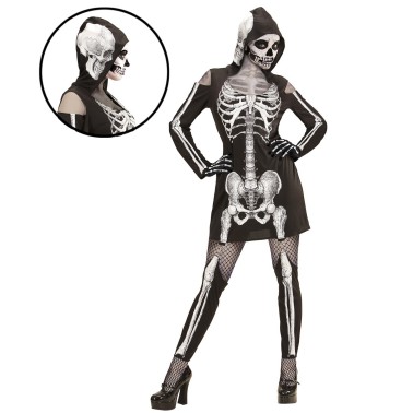 Fato Lady Skeleton Senhora