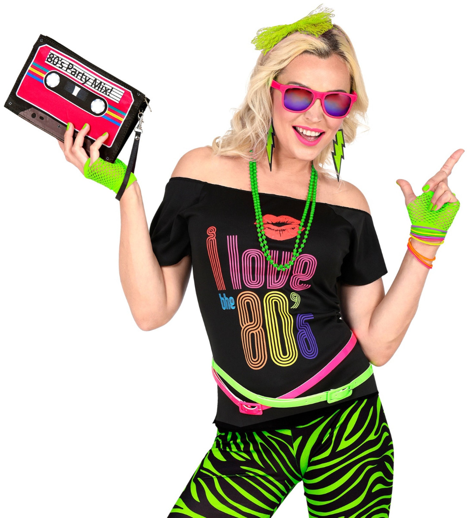 Kit Anos 80 Green Fluo Pop