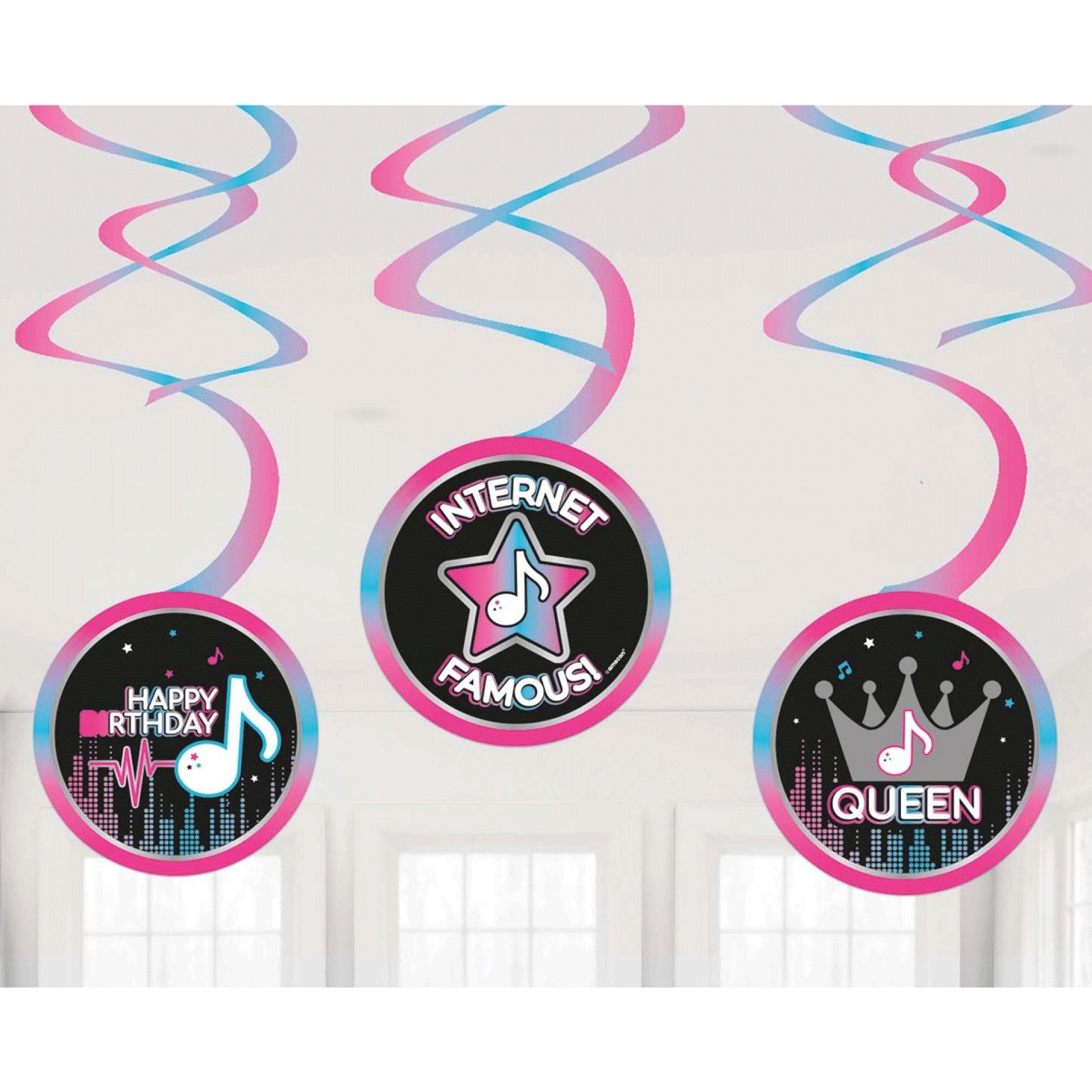 Pendentes Tik Tok 6 Unid