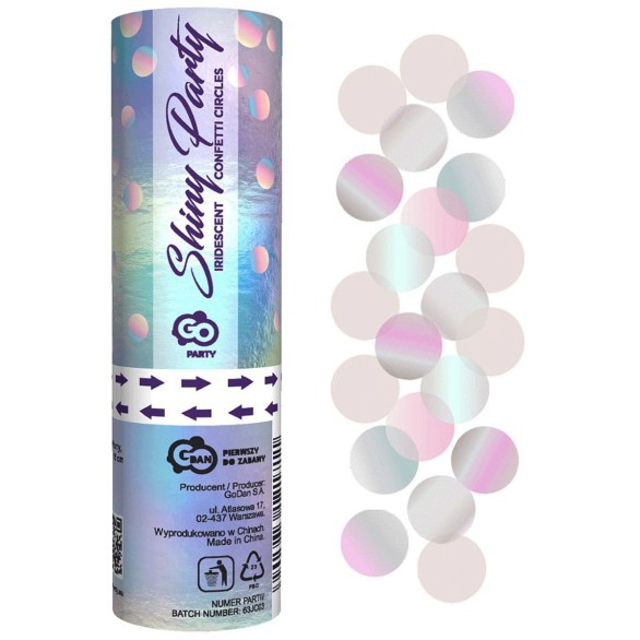 Lança Confettis Iridescente