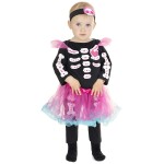 Fato Pink Baby Skeleton