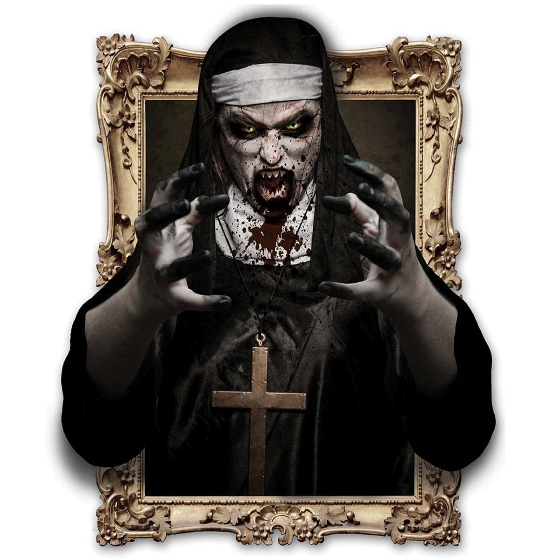 Decoração Freira Diabolica no Quadro