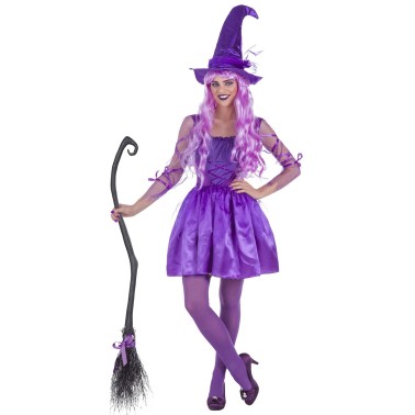 Fato Purple Witch Lady