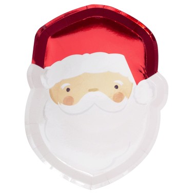 Pratos Pai Natal 8 Unid Pratos Pai Natal 8 Unid