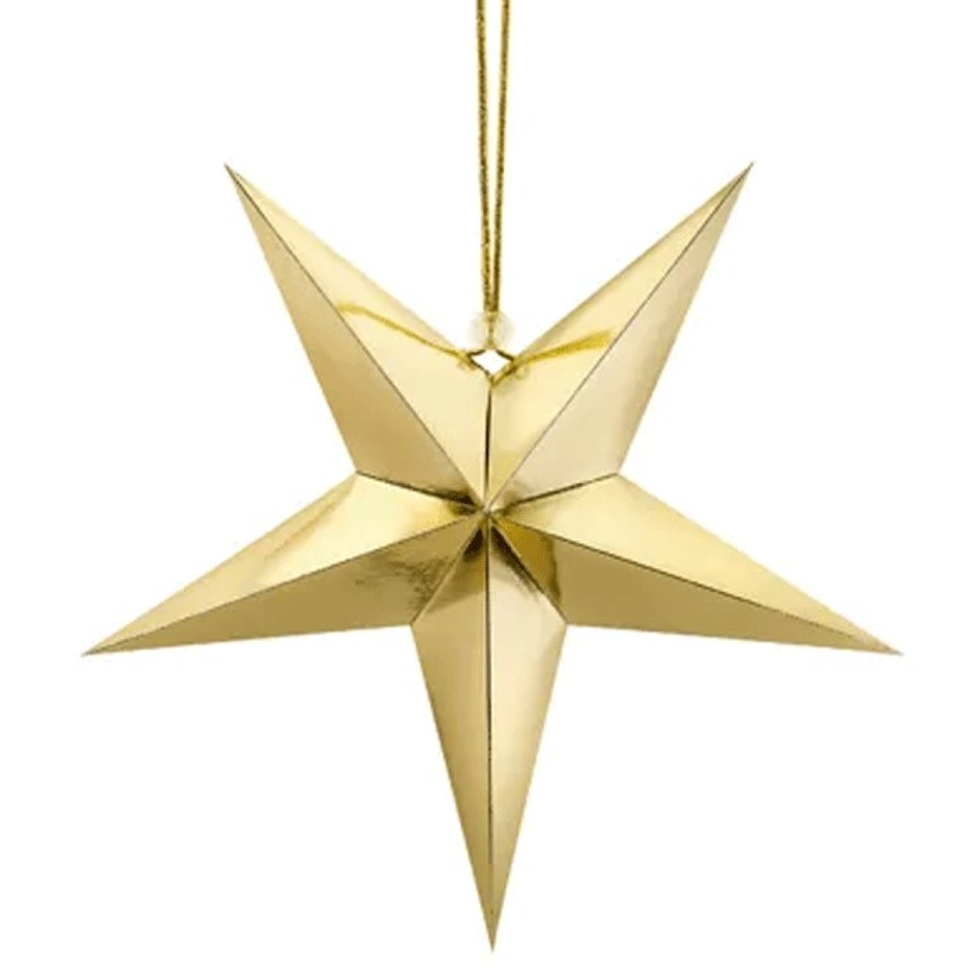 Estrela Dourada Natal 30cm