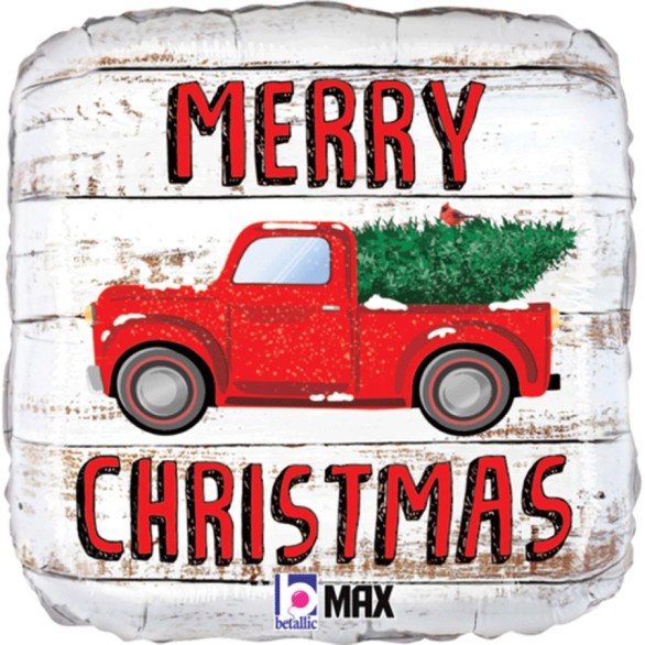 Balão Christmas Truck 46cm