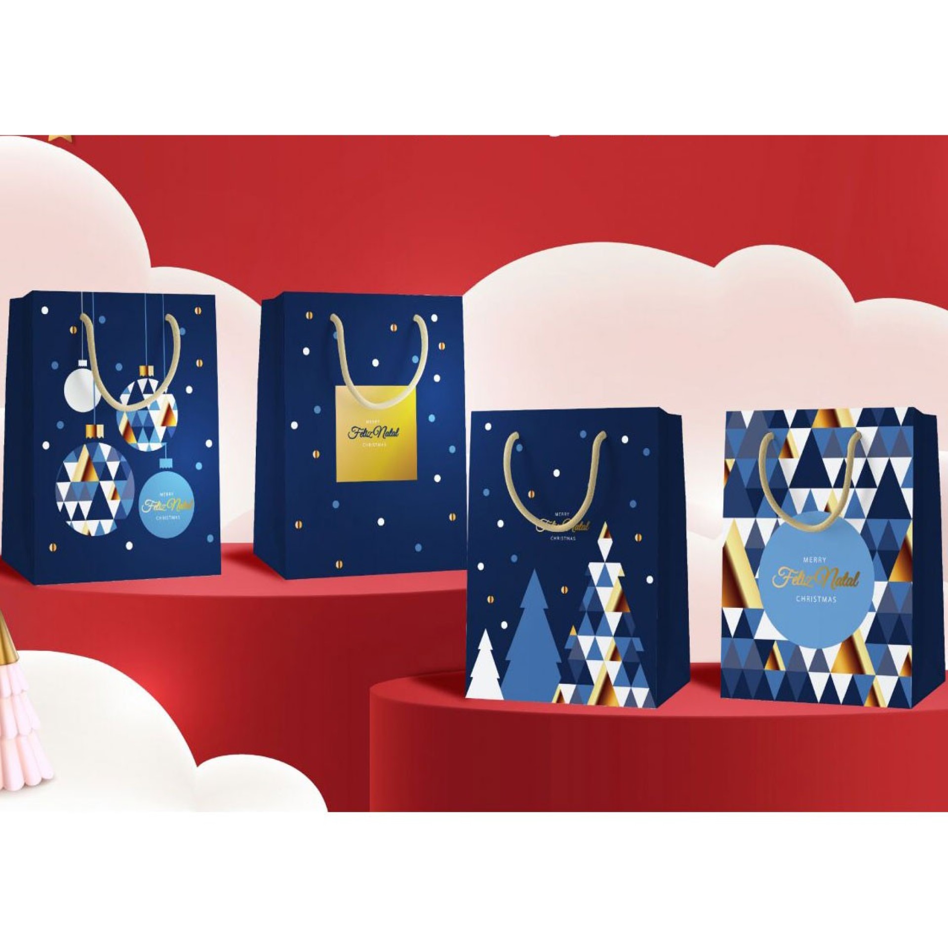 Saco Presente Feliz Natal