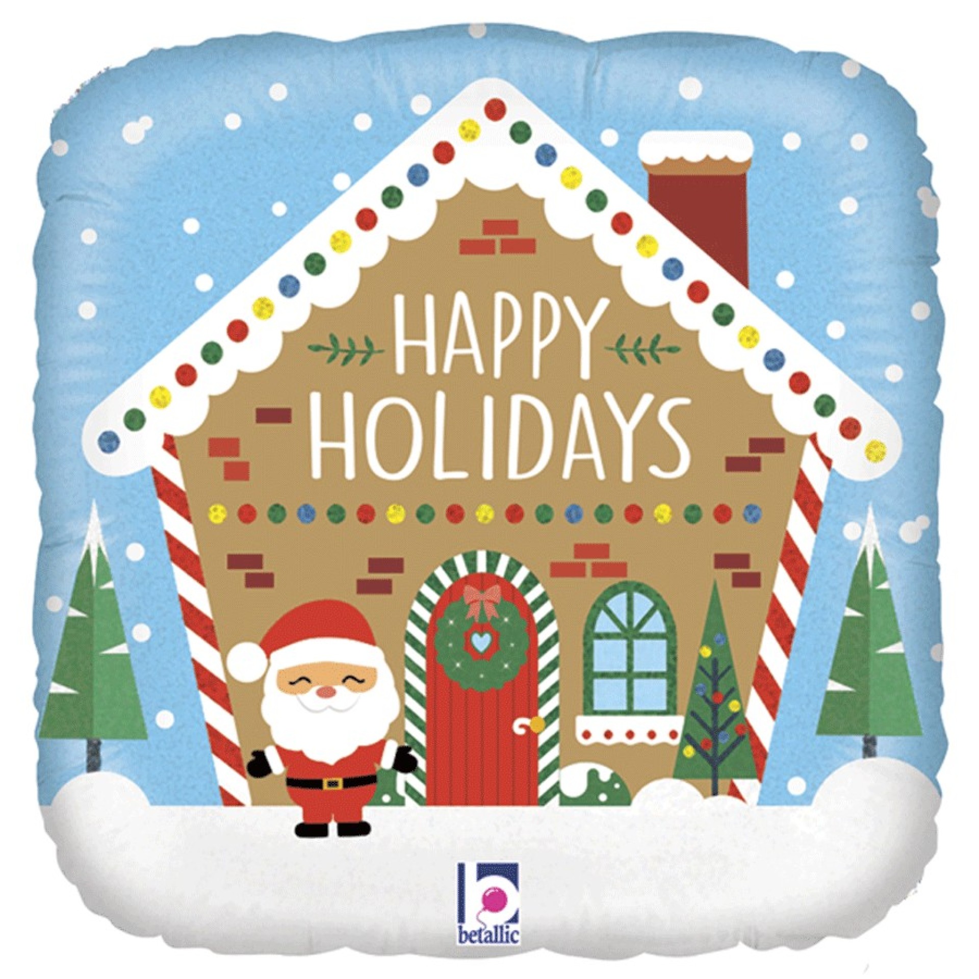 Balão Casinha Natal 46cm