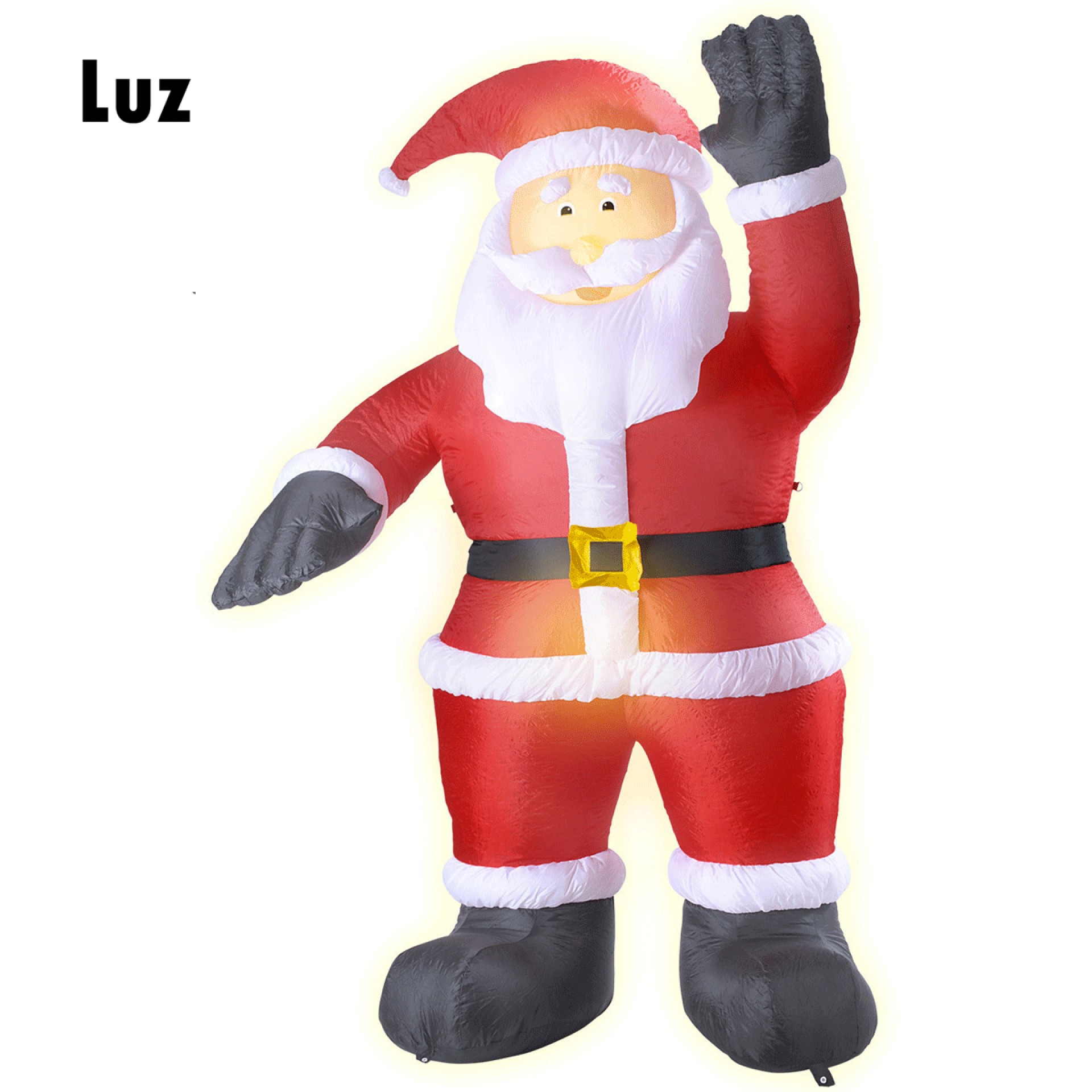 Pai Natal Insuflável com Luz