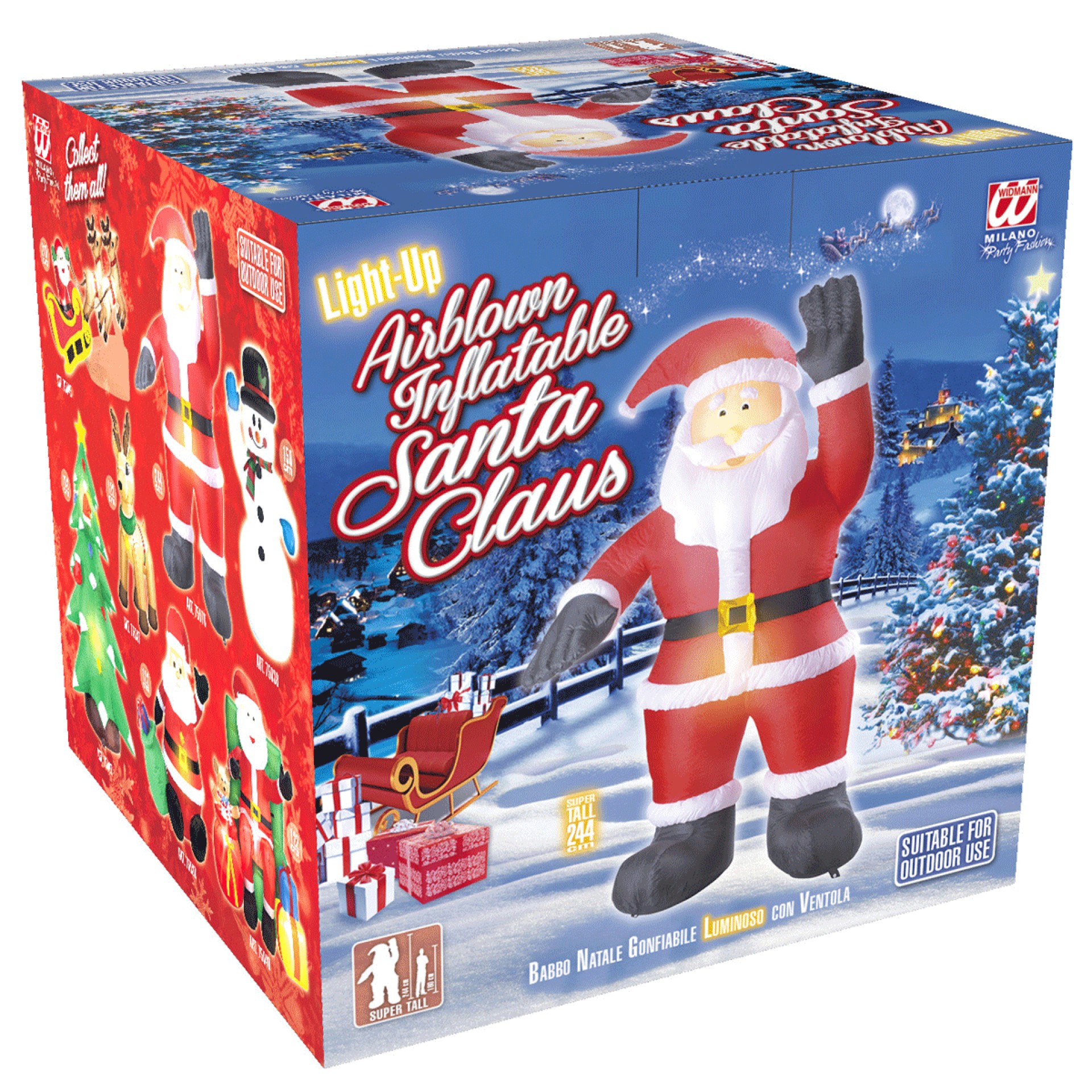 Pai Natal Insuflável com Luz