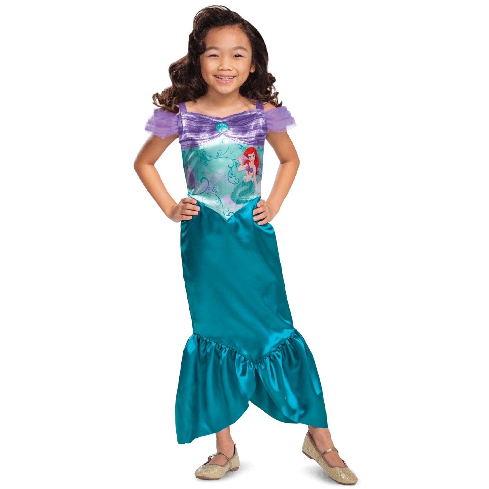 Fato Princesa Ariel Oficial Menina