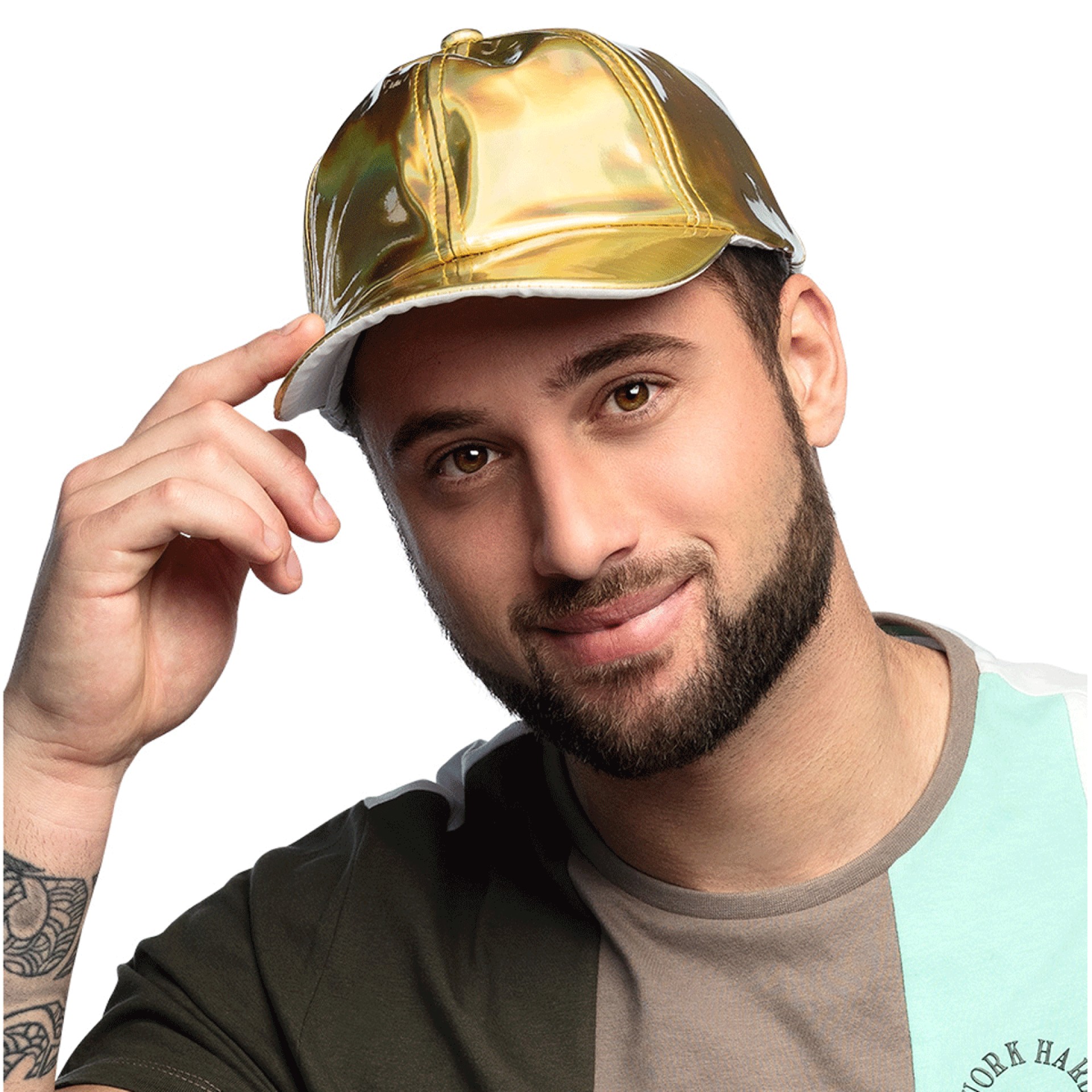 Boné Holográfico Gold