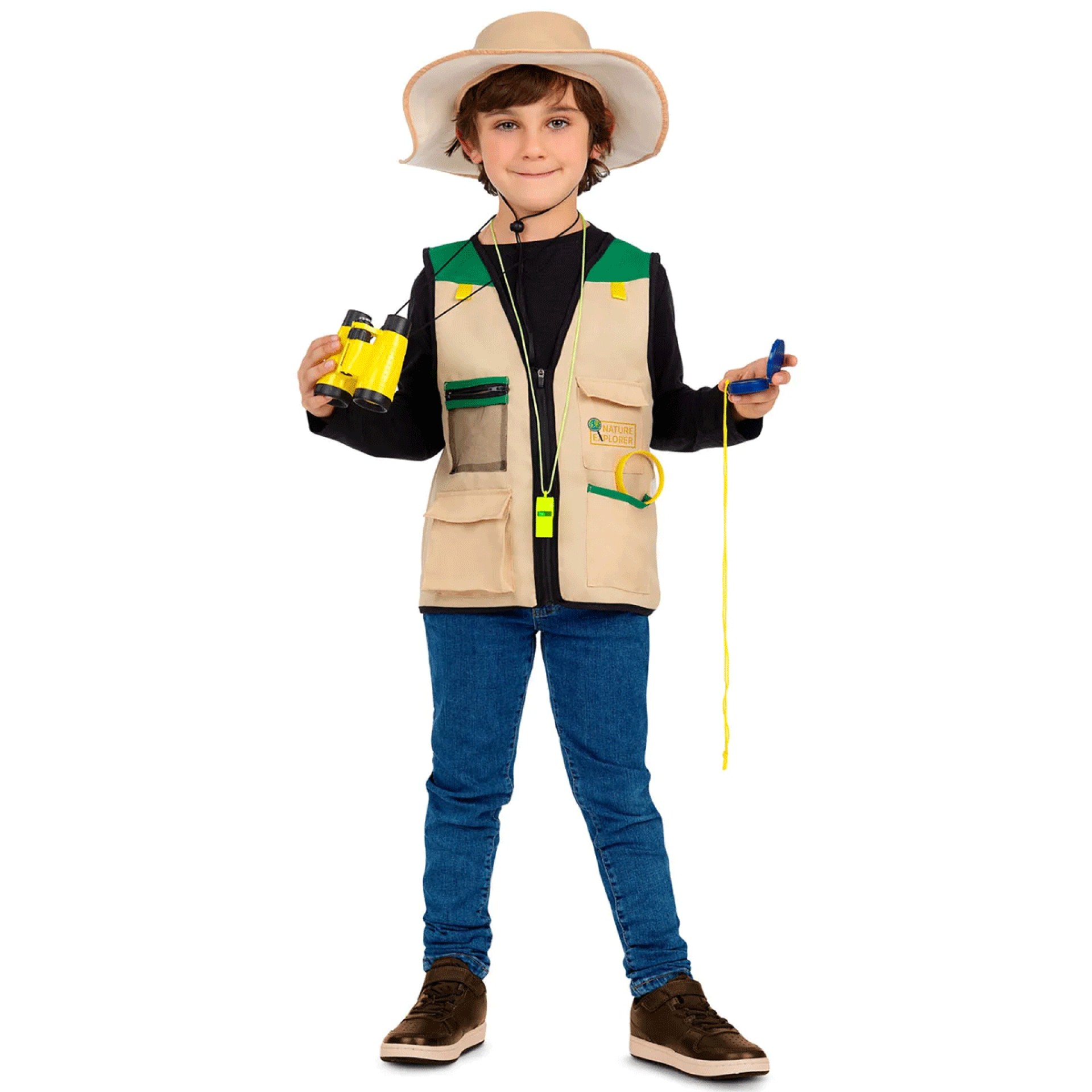 Fato Super explorador Infantil