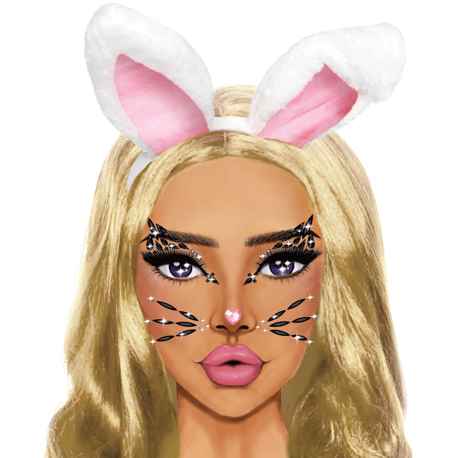 Brilhantes Adesivos Felino