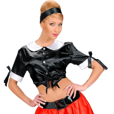 Top Preto Colegial 50s Top Preto Colegial 50s