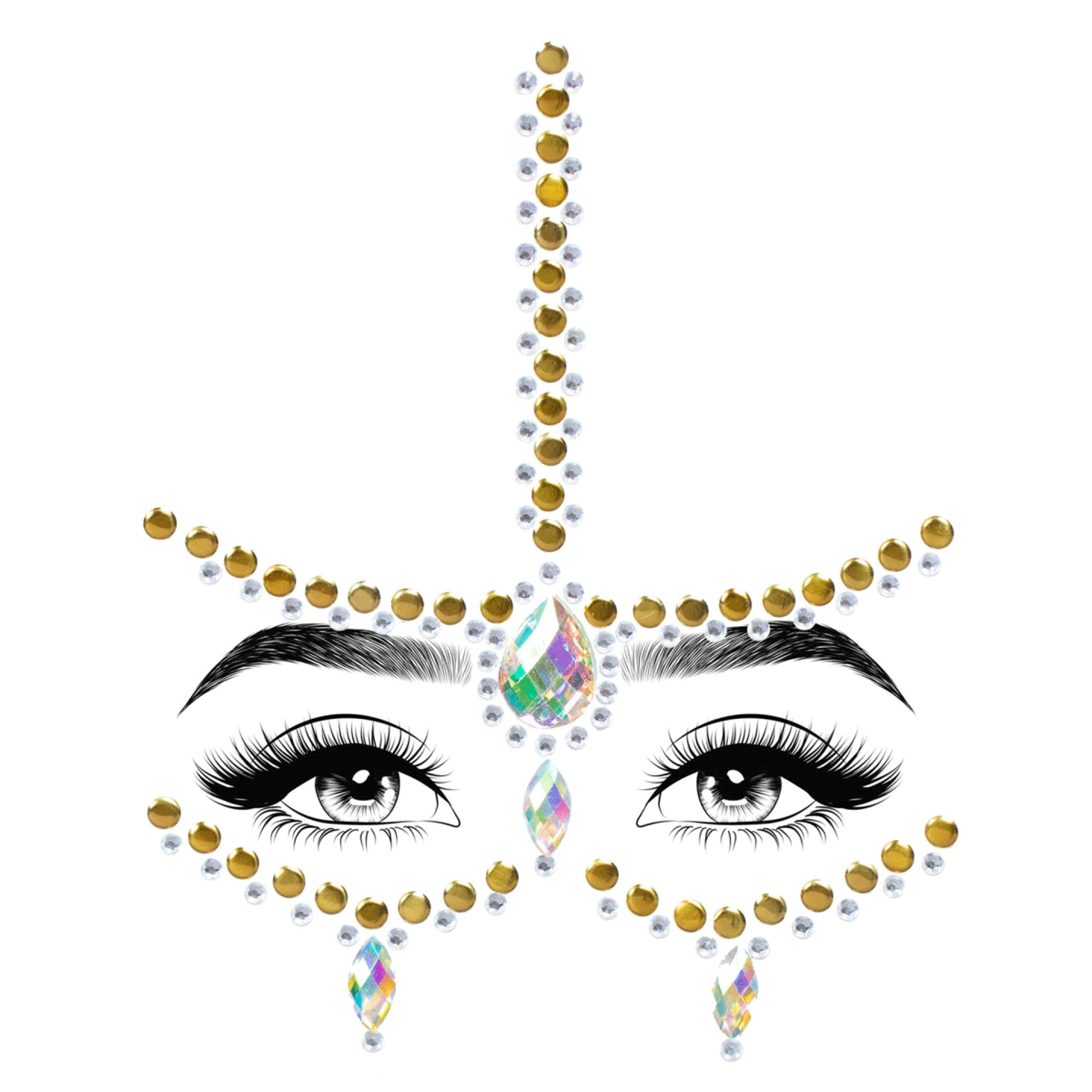 Brilhantes Adesivos Eden Face