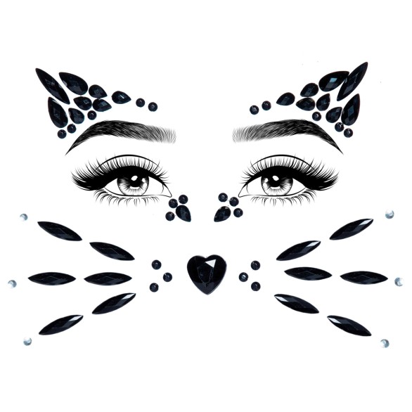 Brilhantes Adesivos Felino
