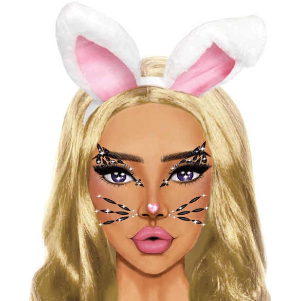 Brilhantes Adesivos Felino