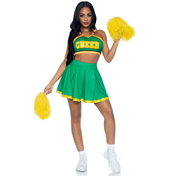 Fato Cheerleader Verde-S/M