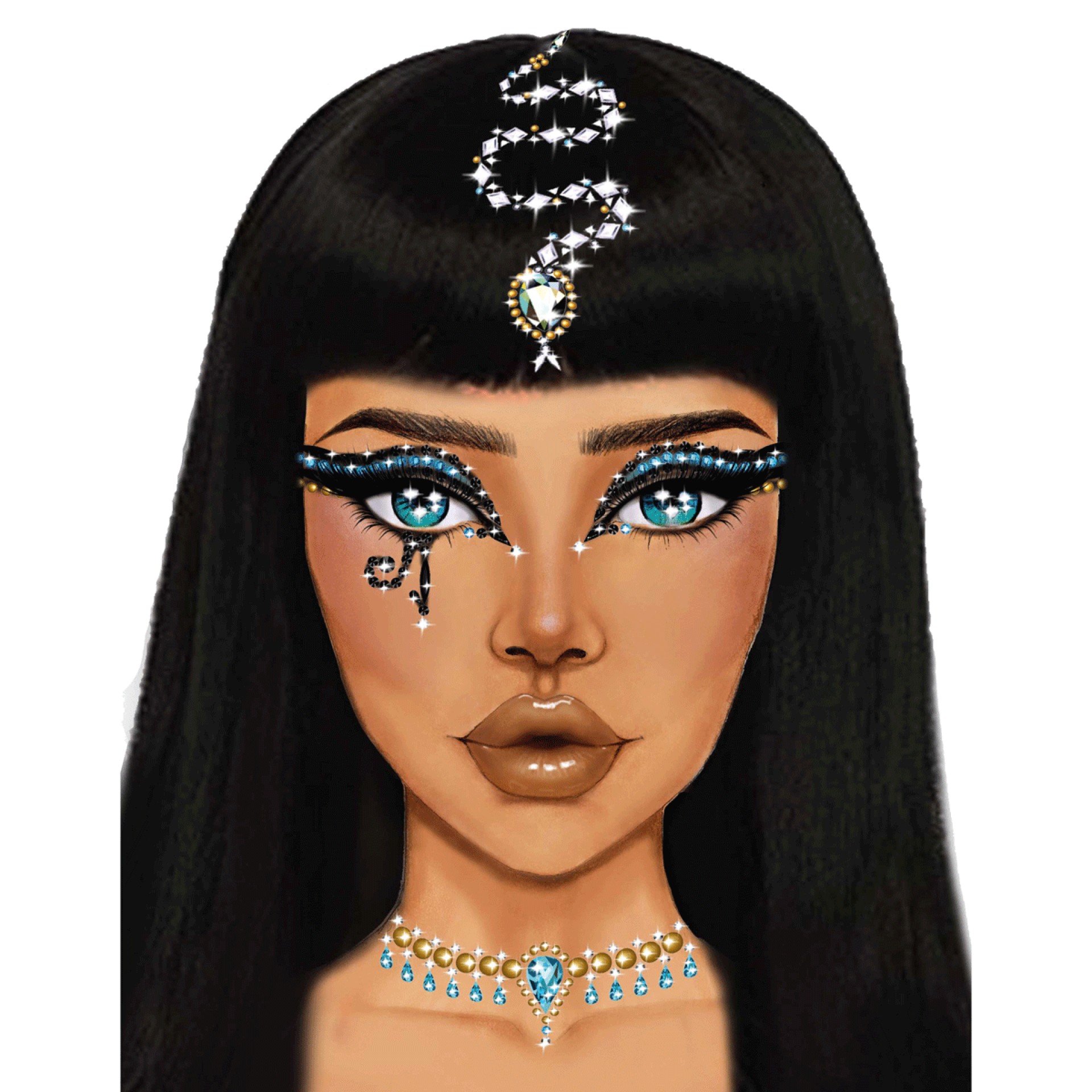 Brilhantes Adesivos Cleópatra