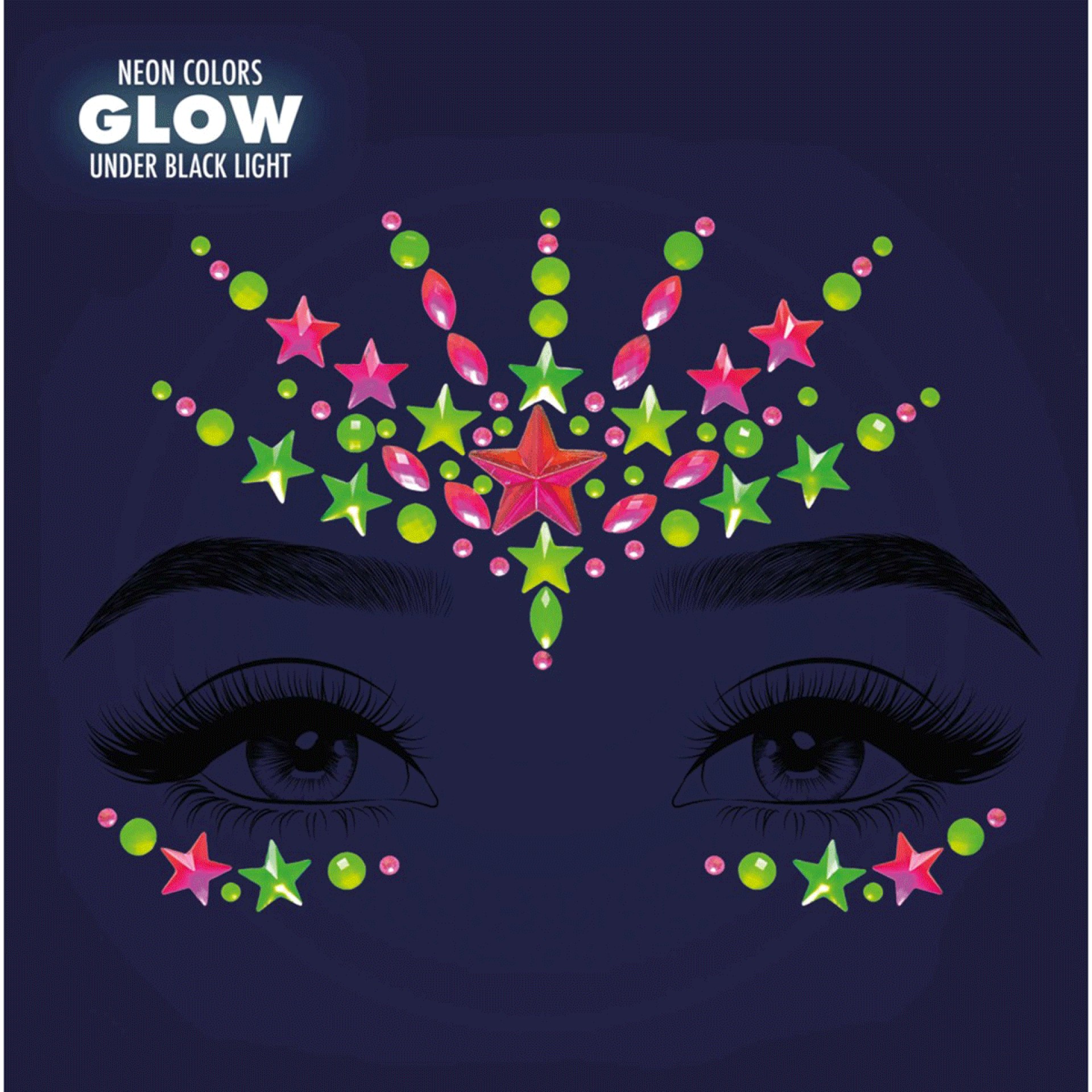 Brilhantes Adesivos Vibe Neon