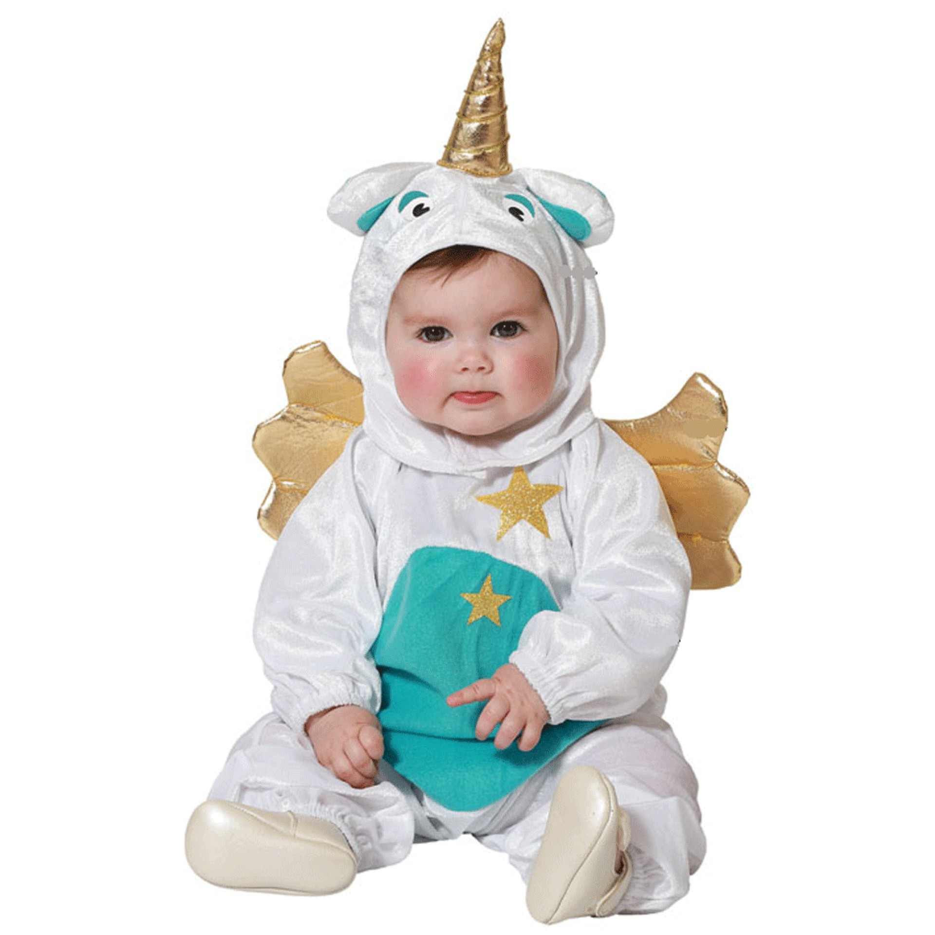 Fato Baby Unicórnio Branco