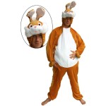 Fato Coelho barrigudo Adulto-M