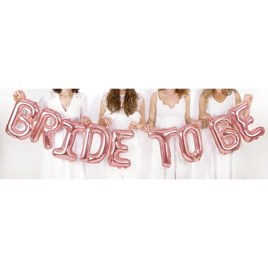 Balões Bride To Be Rose Gold Balões Bride To Be Rose Gold