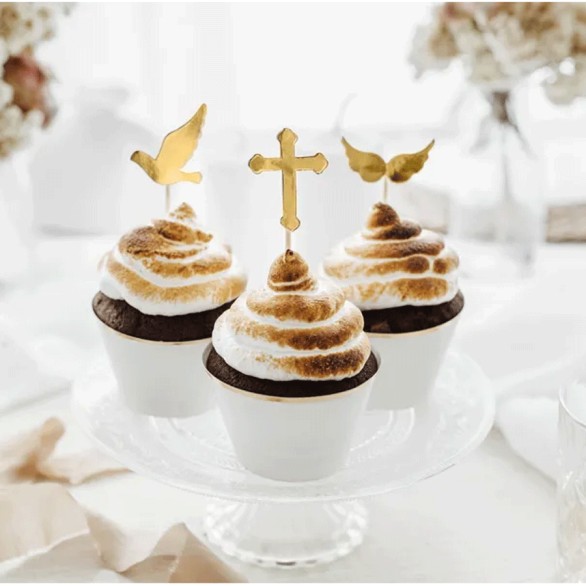 Topo Bolo Comunhão 6 Unid