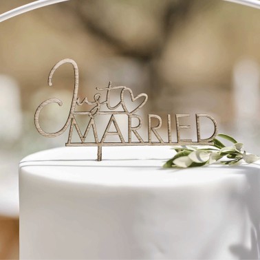 Topo Bolo Just Married Madeira Topo Bolo Just Married Madeira