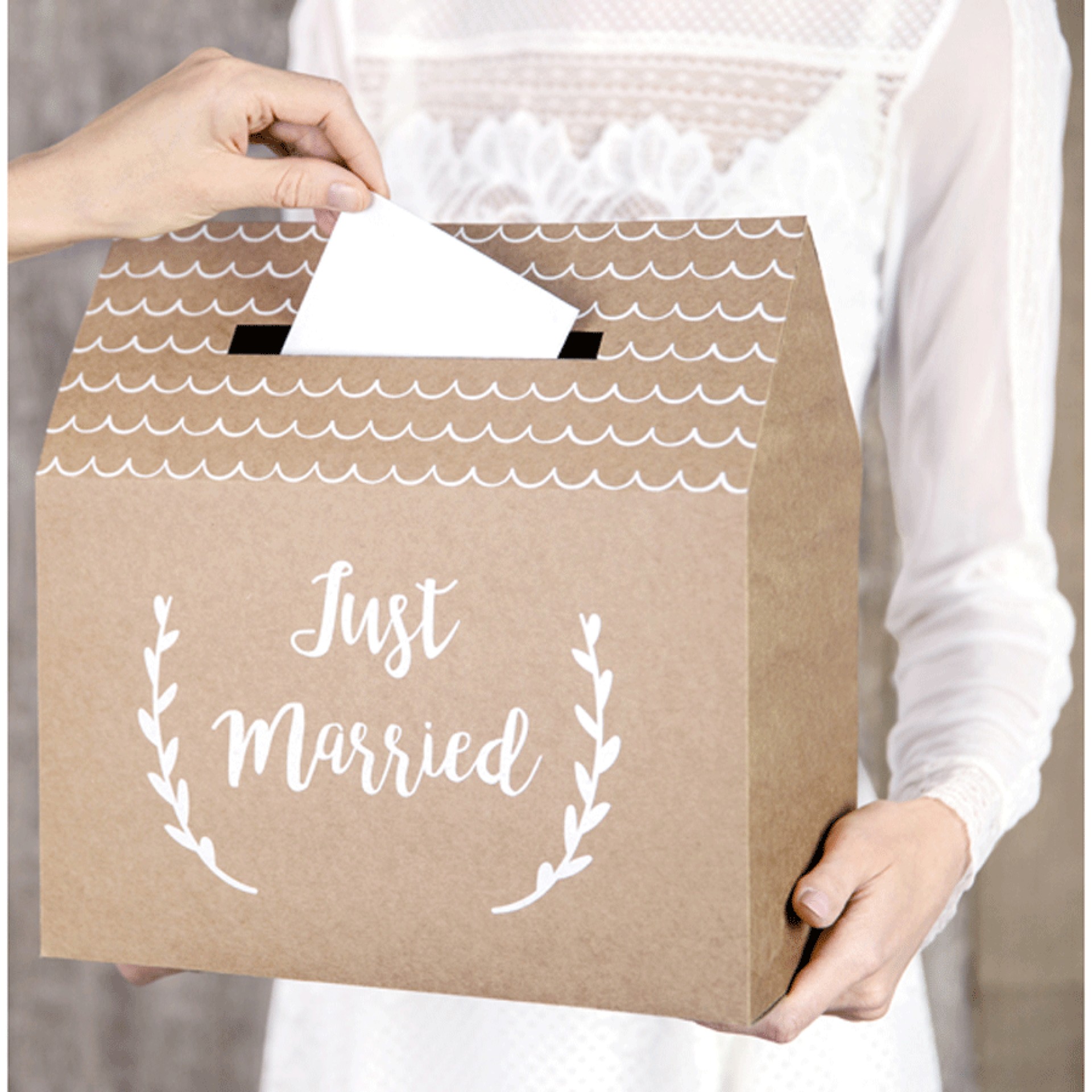 Caixa Just Married para envelopes