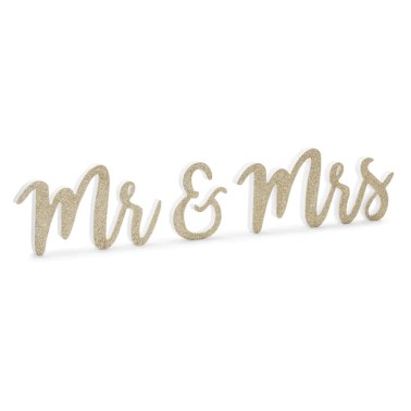 Letras Madeira Mr & Mrs Letras Madeira Mr & Mrs