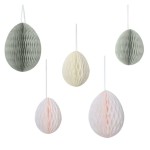 Pack Ovos Favos Papel 5 Unid