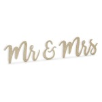 Letras Madeira Mr & Mrs