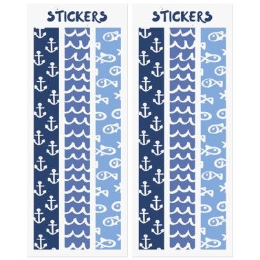 Sacos Brinde Riscas Azuis 6 Unid