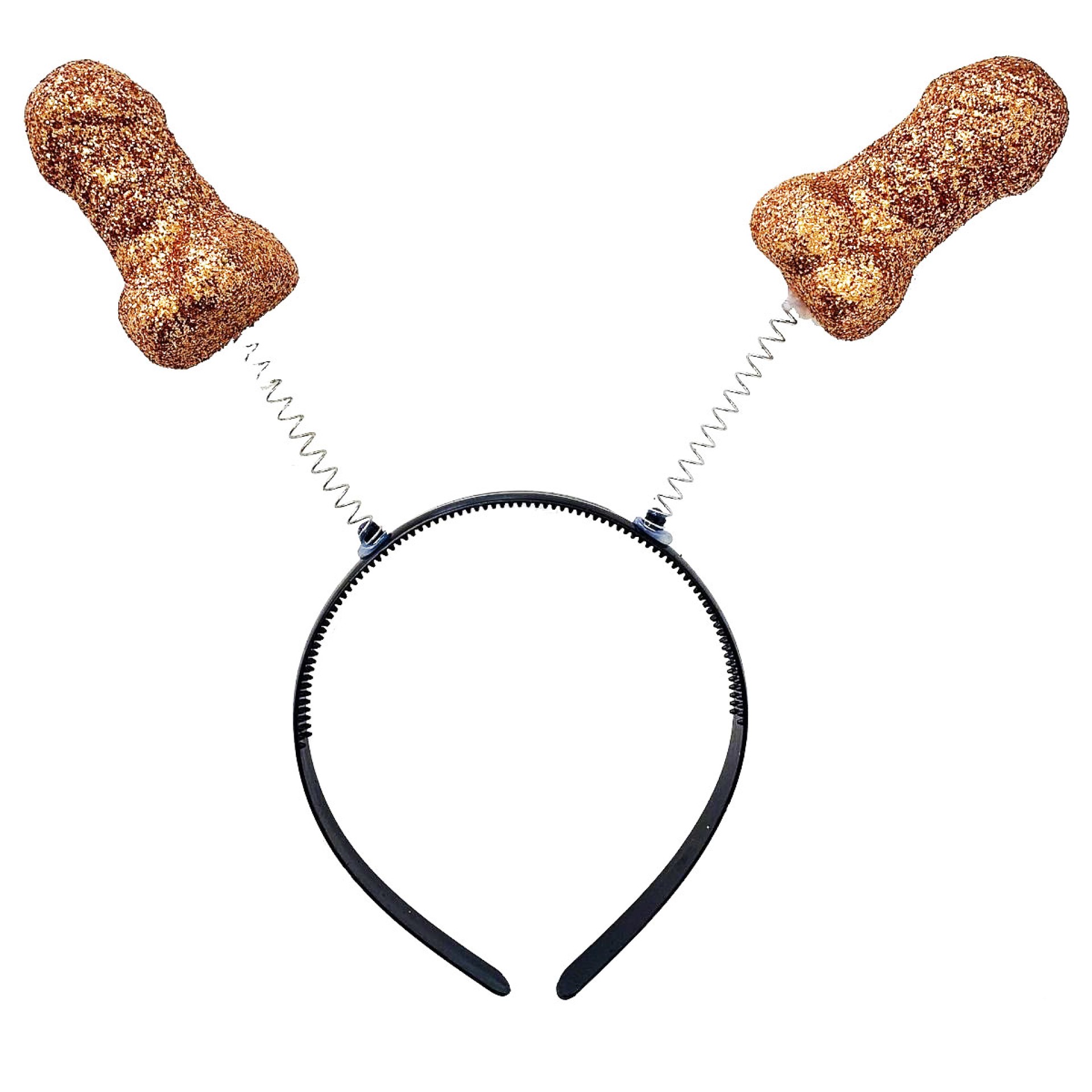 Bandolete Pénis Glitter Dourado