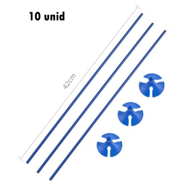 Pack 10 Varetas para Bales em Papel Azul