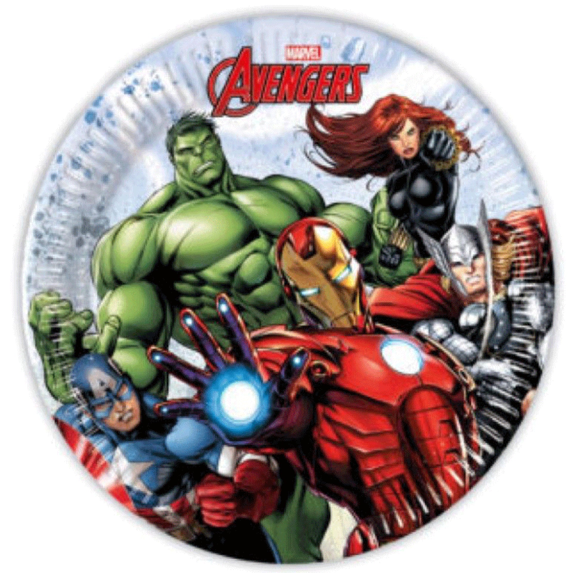 Pratos Avengers Stones 8 Unid