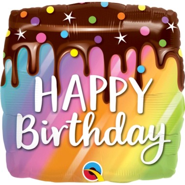 Balo Happy Birthday Rainbow