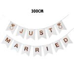 Bandeirolas Brancas Just Married 300CM