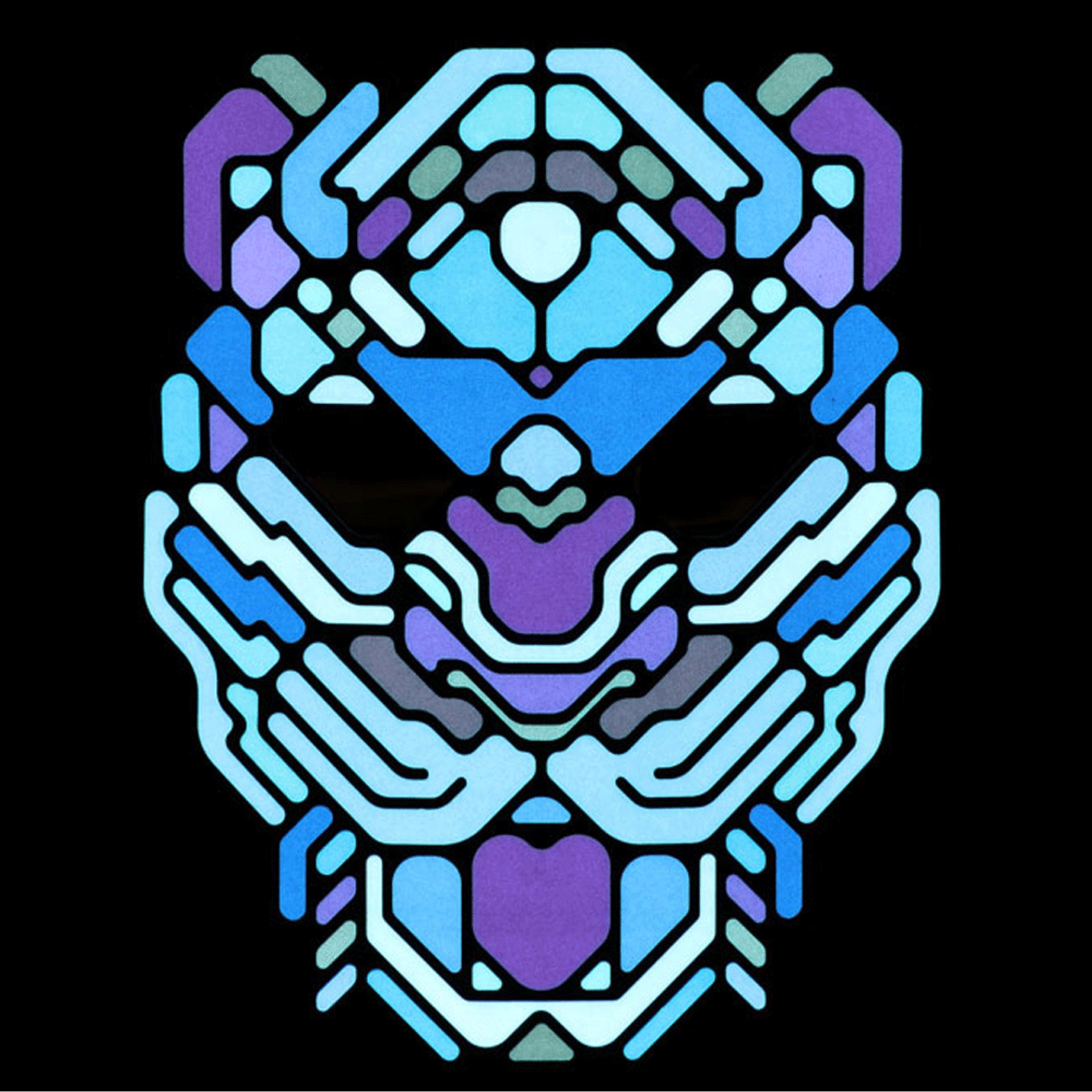 Máscara Leopardo Com Luz